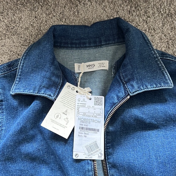 NWT Mango Denim Zip Jumpsuit - Picture 4 of 4